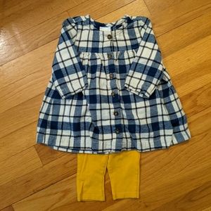 Hanna Andersson 3-6 month flannel dress